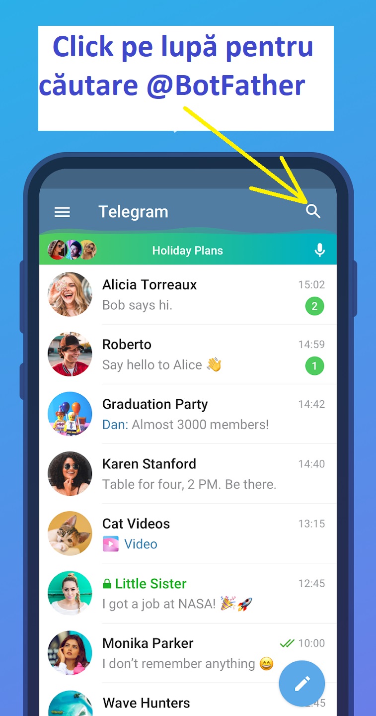 Creare bot Telegram