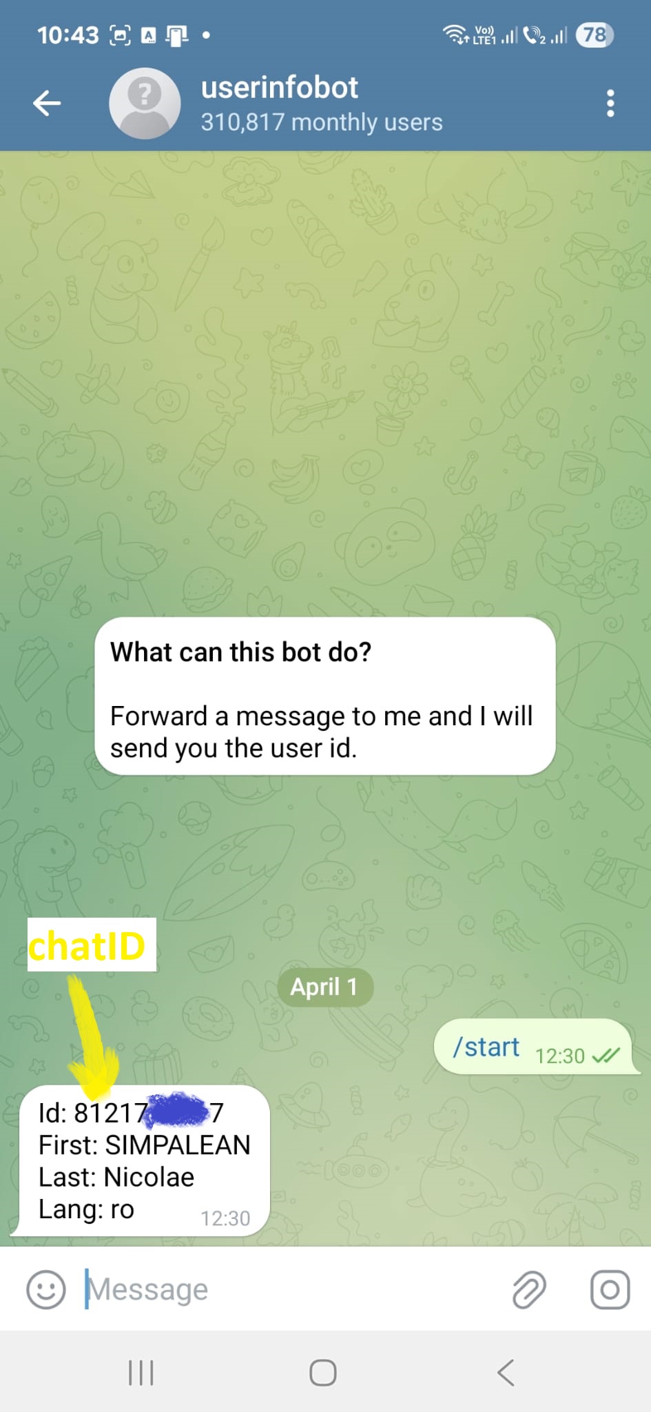 Notificare Telegram